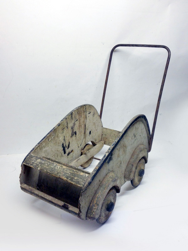 cochecito mu§eca bebe antiguo restaurar objeto deco floristeria madmet 63x62x30-34 1u